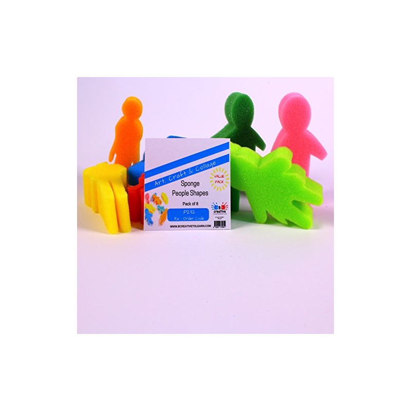 Foam People Shapes Pack of 8 by BCreative ®