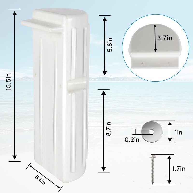 ORLANG 2Pack Dock Bumper Fender, Inflatable Dock Protection for Edging,