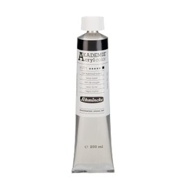 Schmincke - Akademie Acrylic Colour, Lamp Black in 200 ml Tube, 23771015, Fine Artist Acrylic Paint, Brilliant, Highly Lightfast and Cadmium-Free, for Acrylic Painting, Mixed Media
