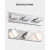 VONLUCE Bathroom Vanity Light Fixture, 3-Light Modern LED Vanity Lights,