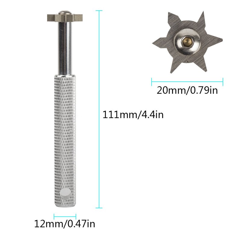 HIFROM Groove Sharpener with 6 Heads - Golf Club Groove