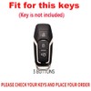 TECART Carbon Texture Smart Remote Key Cover 3 Button Luminous