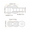 sourcing map 12Pcs #40 Chain Master Connector Link Roller, 1/2"