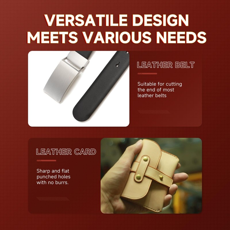 Leather Craft Tools - Juego de punzones de medio redondo,