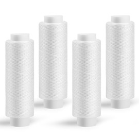4 Pcs White Sewing Thread, 200 Yards Threads, Polyester Sewing Machine Thread for Hand Quilting, Embroidery, and Crafts