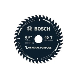 Bosch Accessories 1x General Purpose Circular Saw Blade (for Softwood, Hardwood, Ø 160 mm - 6 1/4 inch, 40 Teeth, +4X Reduction Rings, Professional Accessories for Circular Saws from Most Brands)