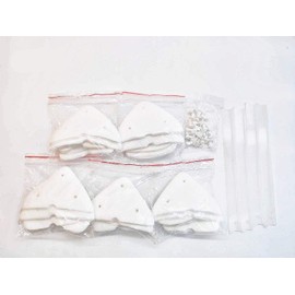 KOKITEA Double-sided Window Cleaner Glass Wiper Magnetic Cleaning Tools, 5-Files Adjustable Magnetic Glider Washing Brush Tools, Professional Accessory Replacement Kits (Replacement Kits)