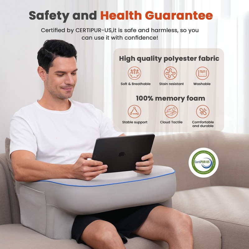 Reading Pillow,Lap Desk Pillow for Laptop