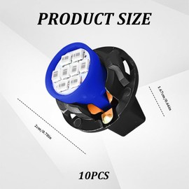 QZTYTY 10PCS 194 LED Light Bulb, Led Interior Car Lights, T10 2825 5SMD No Polarity Replacement Bulbs, Car Light Bulbs for Car Dome Map Door Courtesy License Plate Dashboard Lights (Blue)