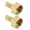 sourcing map Brass Barb Hose Fitting Connector Adapter 10mm Barbed