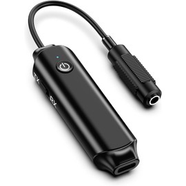 OQIMAX Bluetooth 5.0 Transmitter,Bluetooth Receiver,3.5mm AUX Bluetooth Transmitter Receiver with Noise Reduction, Low Latency,Portable Wireless Bluetooth Receiver for Headphones,TV,Speakers Stereo