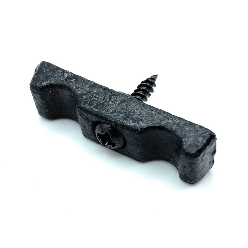JAM2DAY Pack of 2 Black Turn Buttons/Catches With Screws For