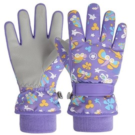 Azarxis Guantes de Esquí Niño Invierno Pantalla Táctil Impermeable Guantes Témicos para Snowboard Ciclimo Niño de 7-13 Años