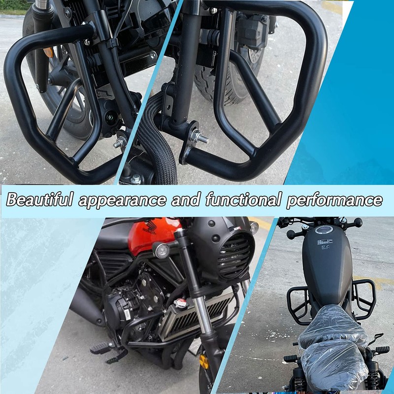 Midimttop Motorcycle Crash Bar Engine Guard Frame Protection Bumper Protector