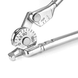 180° Tube Bender Portable Bending Tool for Copper and Aluminum Steel Pipe (3/8" (10mm) 370mm)