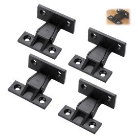Nevoluxer Cabinet Connector, Mounting Fitting for Panels and Frame Part, Panel Holder, Hangings - Connector for Screwing for Frequently Hanging Panels, Plastic up to 20 kg (4 Pairs)