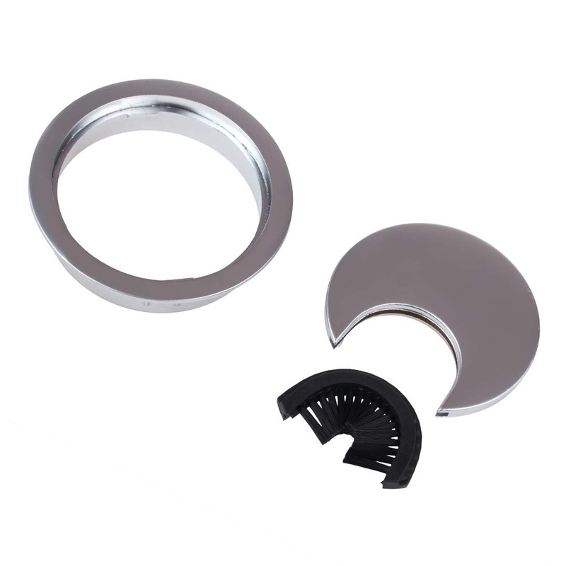 LouMaxx Cable Grommets Set of 2 Metal Cable Pass with