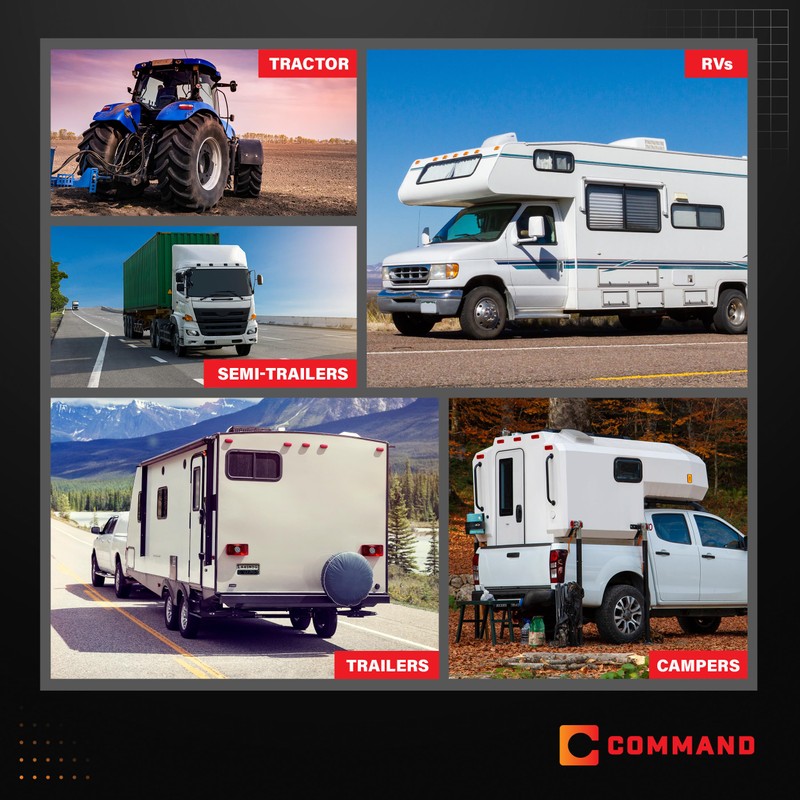 Command Electronics OEM 12V LED 2-Pack RV & Trailer Sealed