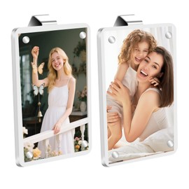 yeloumiss 2Pcs Car Picture Holder Visor Magnetic Sunshade Photo Frame Acrylic Visor Clip for Personalized Car Picture Frame Adding Family or Personal Photos Gifts