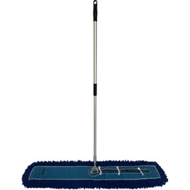 Ultimate Dust Mop Kit: Industrial-Grade Performance, Heavy-Duty Frame, Telescopic Handle - Blue 48 Inch