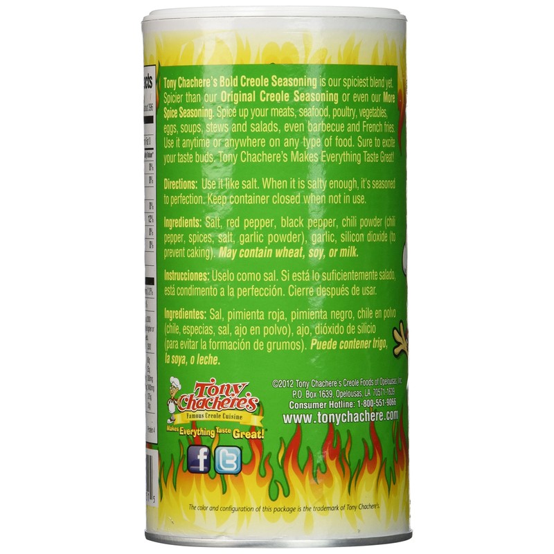 Tony Chachere Seasoning Blends, Bold Creole, 3 Count