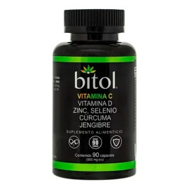 Vitamina C Bitol 90 Cápsulas Sabor Sin Sabor                                                                                                          