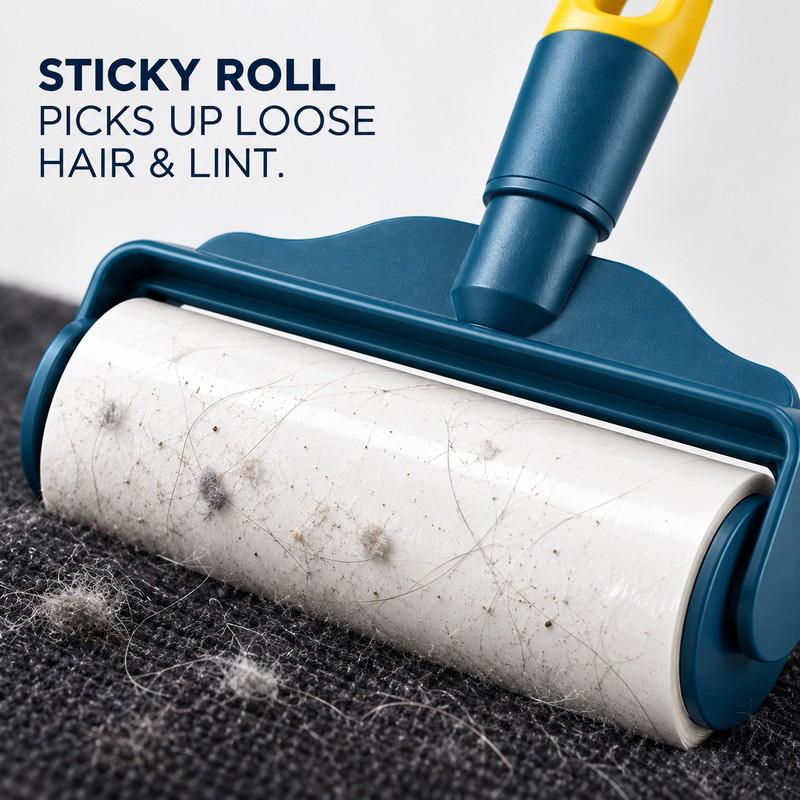 Tear-Off Lint Roller for Pet Hair & Clothes – Sticky