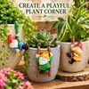3-Piece Hanging Garden Gnome Set for Flower Pots – Mini