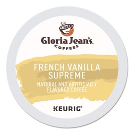 Gloria Jean's Coffees, French Vanilla Supreme K-Cup Portion Pack for Keurig Brewers 24-Count