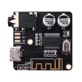 Aswalling BT5.0 Audio MP3 Bluetooth Audio Decoder Board Lossless Car Speaker Audio Amplifier Board DIY Audio Receiver Black