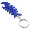 Komonee Fish Bone Blue Bottle Opener Key Chain Metal Dead