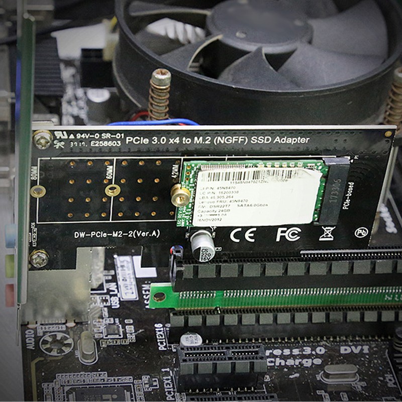 M.2 To Pcie Adapter PCB Gold Plated M.2 NVME to