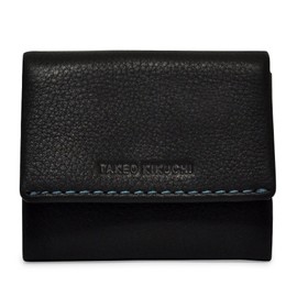 Takeo Kikuchi 1704519 Tenero Men's Coin Case, Limited Edition Model, Genuine Leather, Cowhide Leather, 01: Black