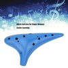 Ocarina Instrument, Ocarina Plastic Blue Easy Playing for Home