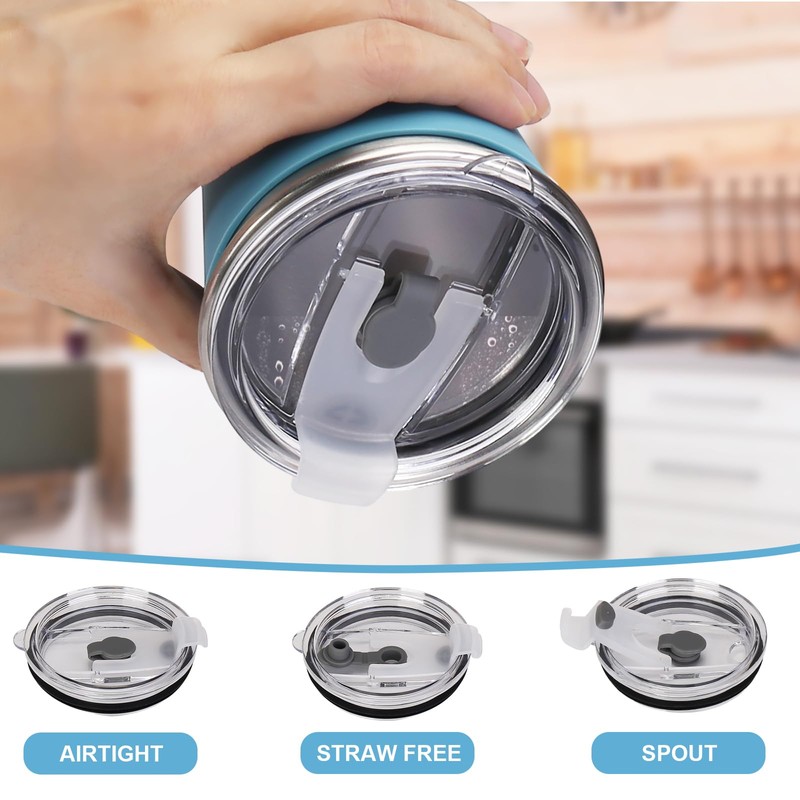 Rommeka 2 Pack Kids Cups with Straws and Lids Leak