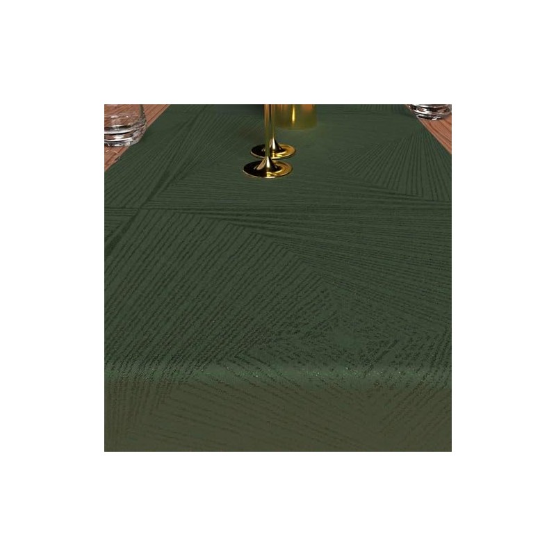 Luxury Green Table Runner 40 x 180 cm Soleil d'ocre