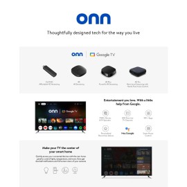Google onn 4K Plus Streaming Device, Google TV - Ultra-fast Streaming, Stunning 4K UHD
