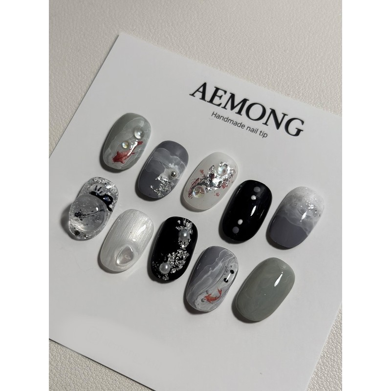 Aemong: Vintage Koi - Almond Flat Fit / Aemong :