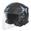 VCAN V88 3/4 Open Face Motorcycle Scooter Helmet ECE &