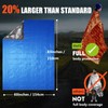 Frelaxy Emergency Blanket 2-Pack/4-Pack, Extra-Thick Extra-Large Space Blankets with Whistles,