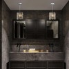 NISIDUN Modern K9 Crystal Pendant Lights Kitchen Island, Chrome Chandeliers