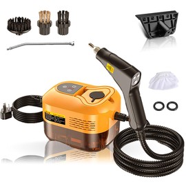 Steam Cleaner,Portable Handheld Steam Cleaner with 2500w High Pressure, 4 Brush Heads Hand Steamers for Cleaning Home, Car, Kitchen, Grout, Tile