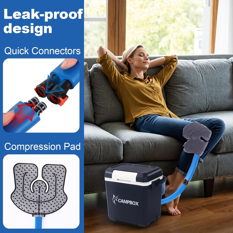 Veanvoky Cold Therapy Machine - Large Ice Cryo Cuff -