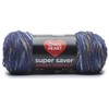 Red Heart Super Saver Jumbo Speckle Soft Navy Yarn -