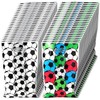 60pcs Football Themed Candy Bags, 2 Styles Plastic Soccer Snack