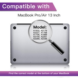 LILIONGTH Privacy Screen Compatible with MacBook Air 13" (2018-2021, M1) & MacBook Pro 13" (2016-2022, M1, M2) - Removable Privacy Filter and Anti-Blue Light Protector