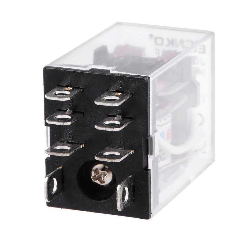 uxcell Electromagnetic Power Relay, JQX-13F DC 12V Coil DPDT 8