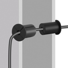 4 Pcs Cable Grommet for 1 Inch Wall Hole 8.5 mm Wires Silicone Rubber Wall Grommets for Cables Compatible with Starlink Cable Grommet Cable Protective Sleeve for Starlink Cable(Color:Black)