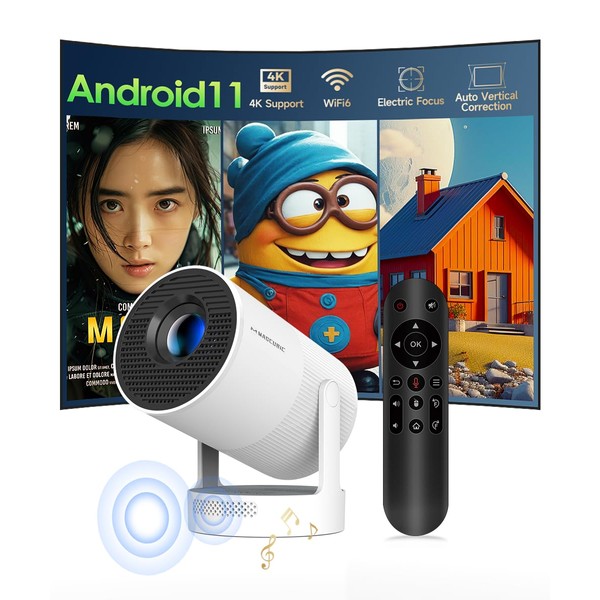 [Electric Focus] Magcubic Mini Projector 4K Support, Portable Projector with