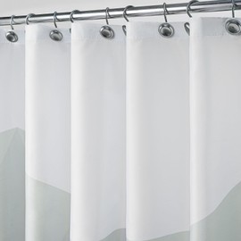 Sunlit Designer 36 x 72 Inches Shower Curtain, Popular Shower Stall Curtain, Ombre Dark Green Fabric Shower Curtains for Bathroom Decor, Contemporary Bathroom Curtains, Dark Green